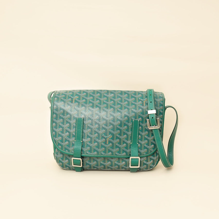 Goyard Green Goyardine Belvedere MM Bag