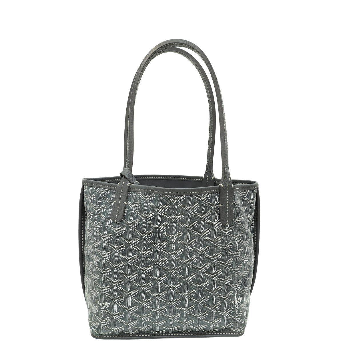 Goyard Grey Goyardine Mini Anjou Reversible Bag