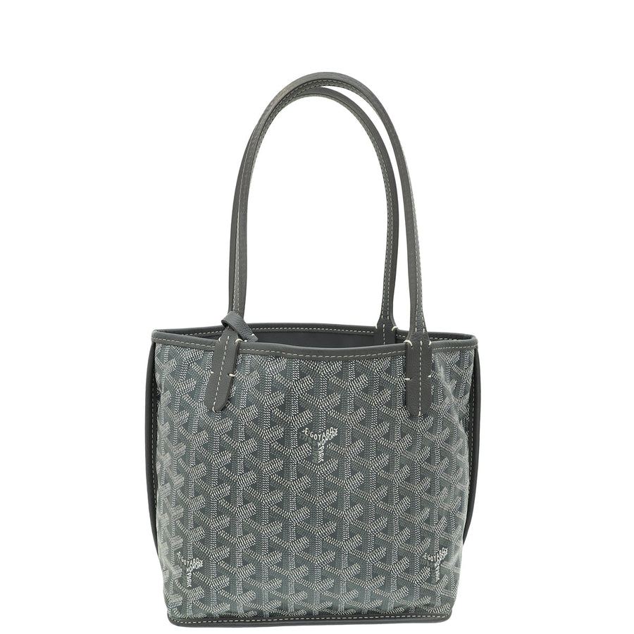 Goyard Grey Goyardine Mini Anjou Reversible Bag