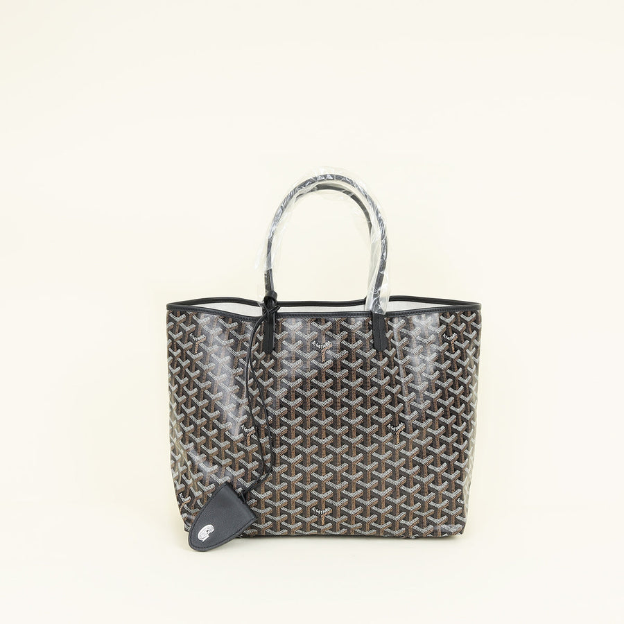 Goyard Black Saint Louis PM Bag W/ Croc Universel Fastening