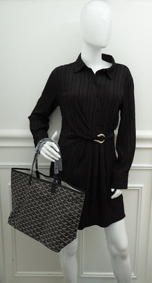Goyard Black Goyardine Saint Louis PM Bag