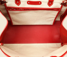 Goyard Red Goyardine Cabas Saigon MM Bag