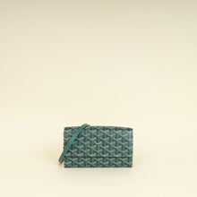 Goyard Green Goyardine Continental Wallet W/ Strap