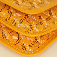 Goyard Yellow Goyardine Plumet Wallet Clutch Bag
