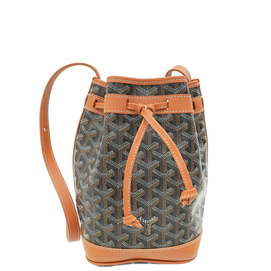 Goyard Bicolor Goyardine Petit Flot PM Bucket Bag