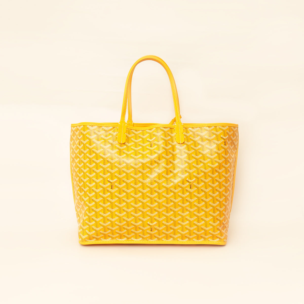 Goyard Yellow Goyardine Anjou Reversible PM Bag