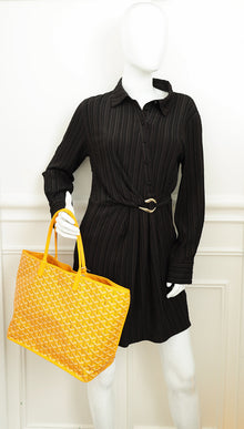 Goyard Yellow Goyardine Anjou Reversible PM Bag