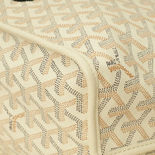 Goyardine Sand Ltd. Ed. Reversible Embroidered Seahorse Anjou PM Bag