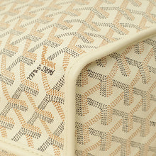 Goyardine Sand Ltd. Ed. Reversible Embroidered Seahorse Anjou PM Bag