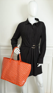 Goyard Orange Goyardine Anjou Reversible PM Bag
