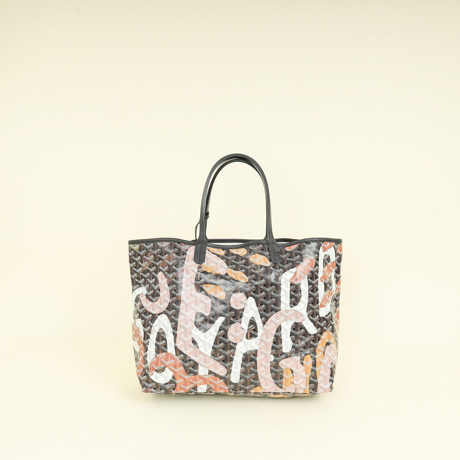 Goyard Black Multicolor Ltd. Ed. Lettres Camouflage Saint Louis PM Bag
