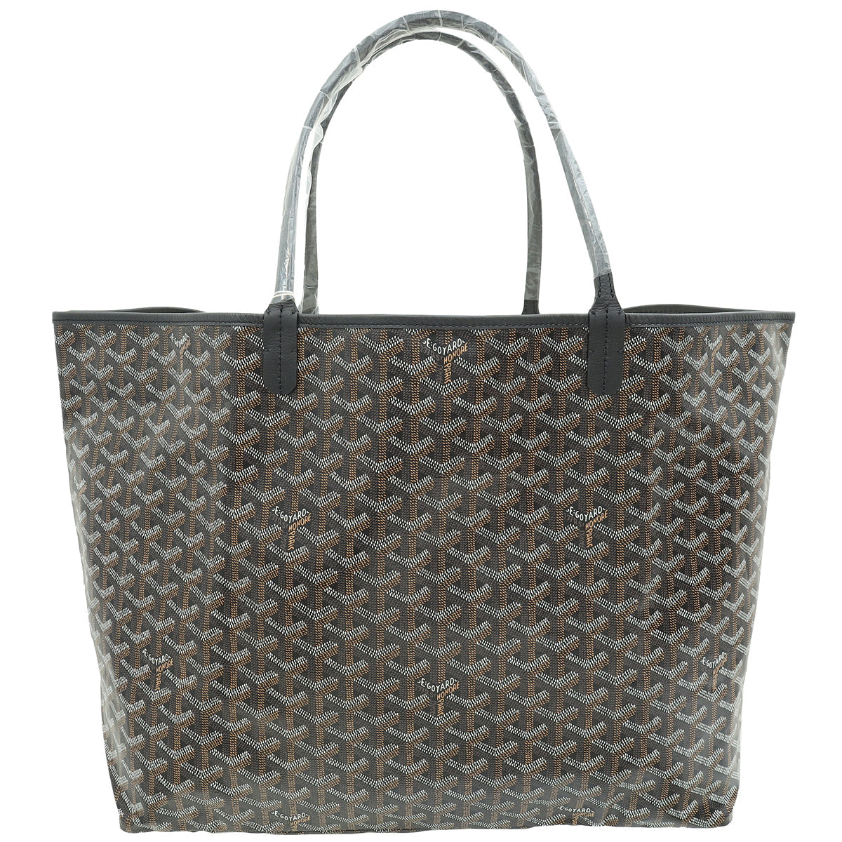 Goyard Black Goyardine Saint Louis GM Bag