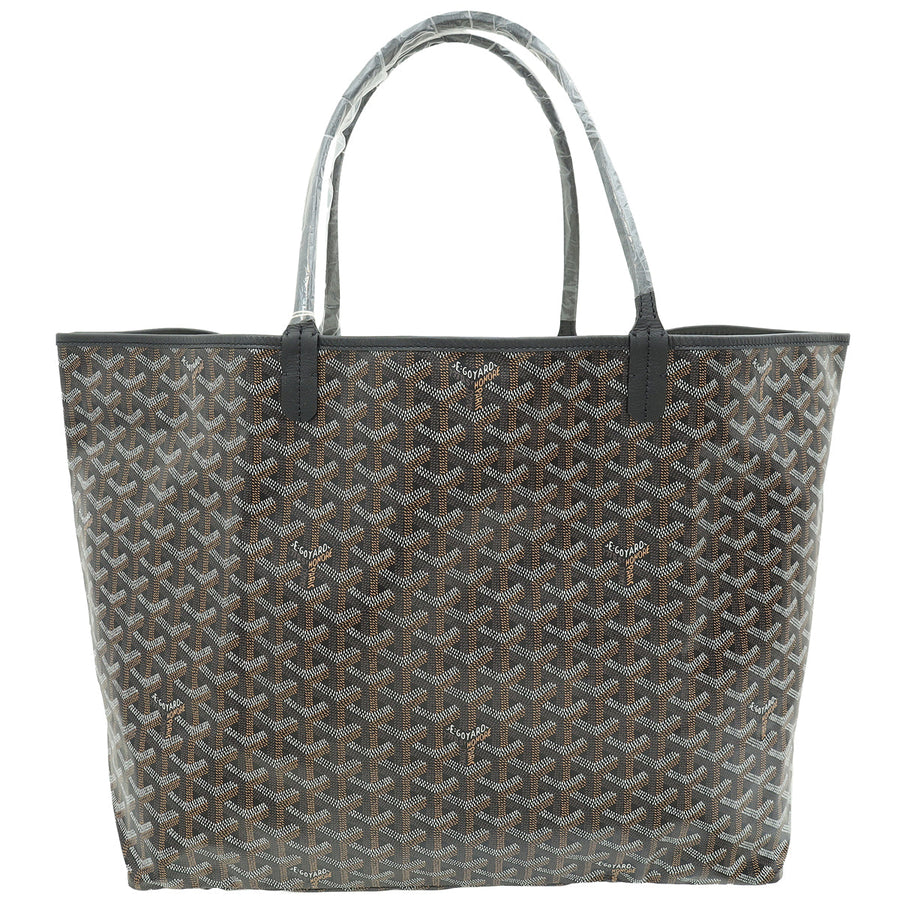 Goyard Black Goyardine Saint Louis GM Bag