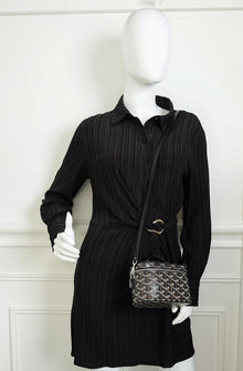 Goyard Black Goyardine Muse Mini Vanity Bag