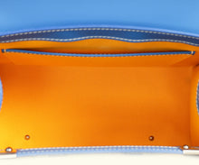 Goyard Blue Goyardine Saigon Structure PM Bag