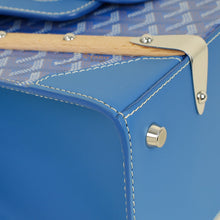 Goyard Blue Goyardine Saigon Structure PM Bag