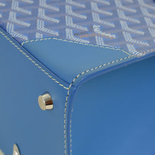 Goyard Blue Goyardine Saigon Structure PM Bag