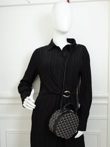 Goyard Black Goyardine The Alto Hatbox Trunk Bag