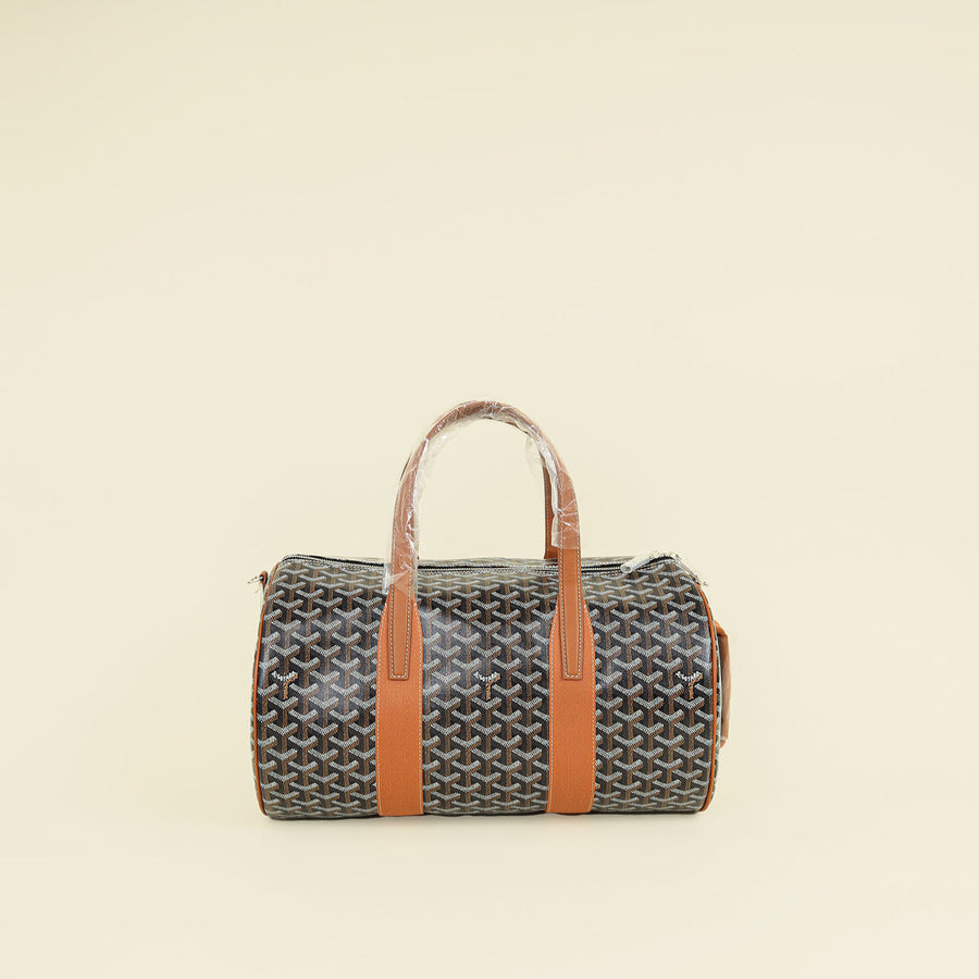 Goyard Bicolor Goyardine Barrel 40 Sports Bag