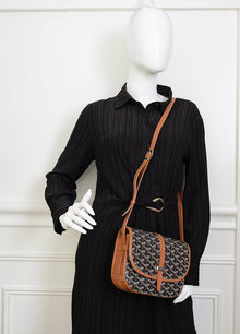 Goyard Bicolor Goyardine Belvedere PM Messenger Bag