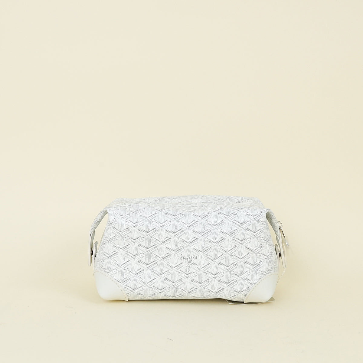 Goyard White Goyardine Boeing 25 Trousse de Toilette
