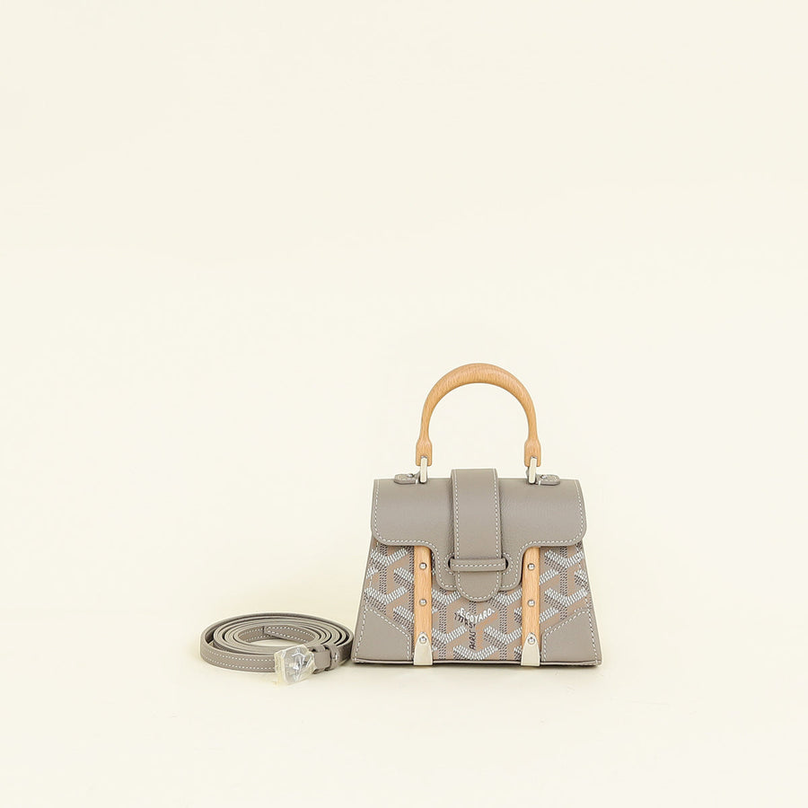 Goyard Gray Structured Nano Saigon Bag