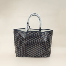Goyard Navy Blue Goyardine Saint Louis PM Bag