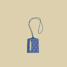 Goyard Blue Goyardine Venus Bag Mirror W/ Leather Cord