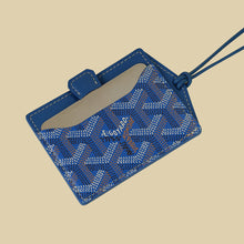 Goyard Blue Goyardine Venus Bag Mirror W/ Leather Cord