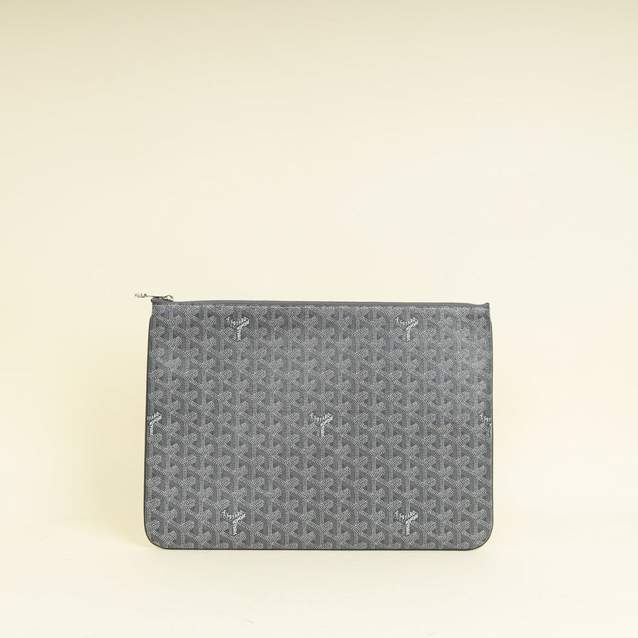 Goyard Gray Goyardine Senat MGM Pouch