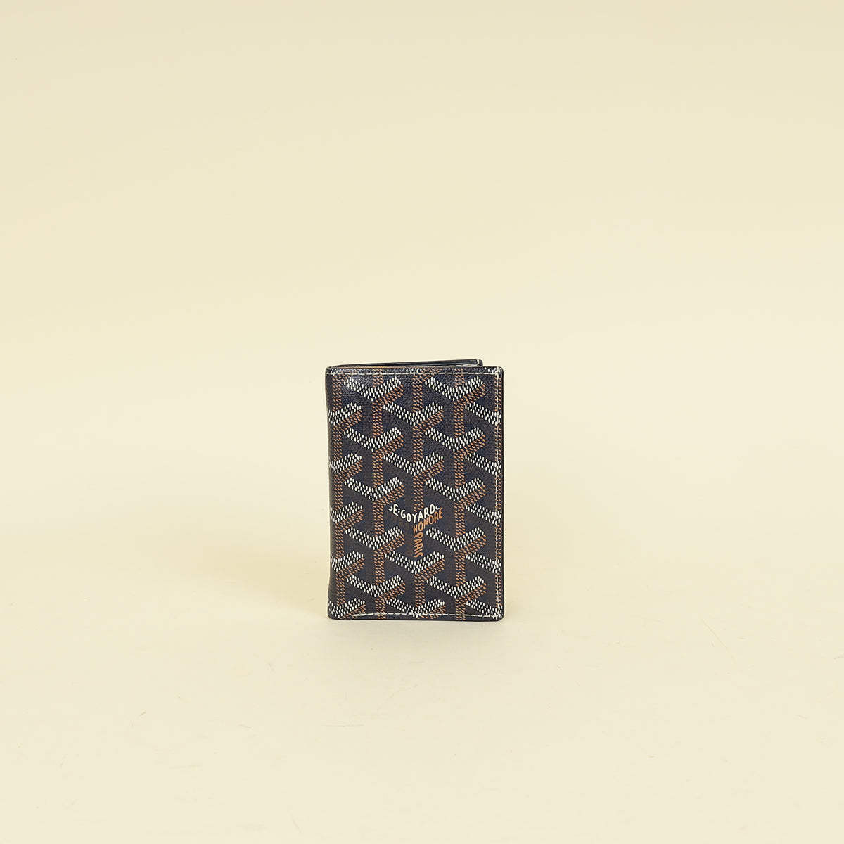 Goyard Navy Blue Goyardine Saint Pierre Card Wallet