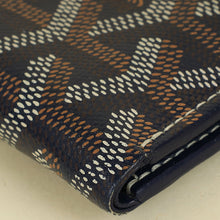 Goyard Navy Blue Goyardine Saint Pierre Card Wallet