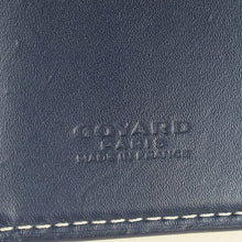 Goyard Navy Blue Goyardine Saint Pierre Card Wallet