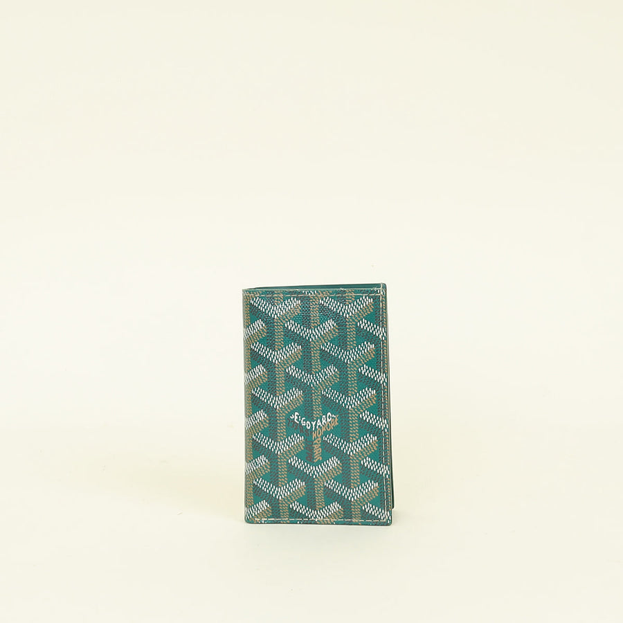 Goyardine Green Saint-Pierre Card Wallet