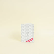 Goyard White Goyardine Grenelle Passport Cover