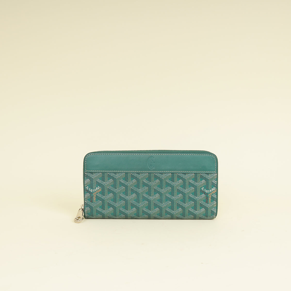 Goyard Green Goyardine Matignon Zippy GM Wallet