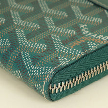 Goyard Green Goyardine Matignon Zippy GM Wallet