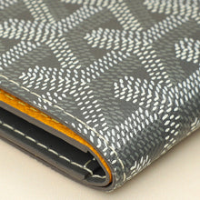 Goyard Gray Goyardine Saint Pierre Card Holder W/ Leopard Paint