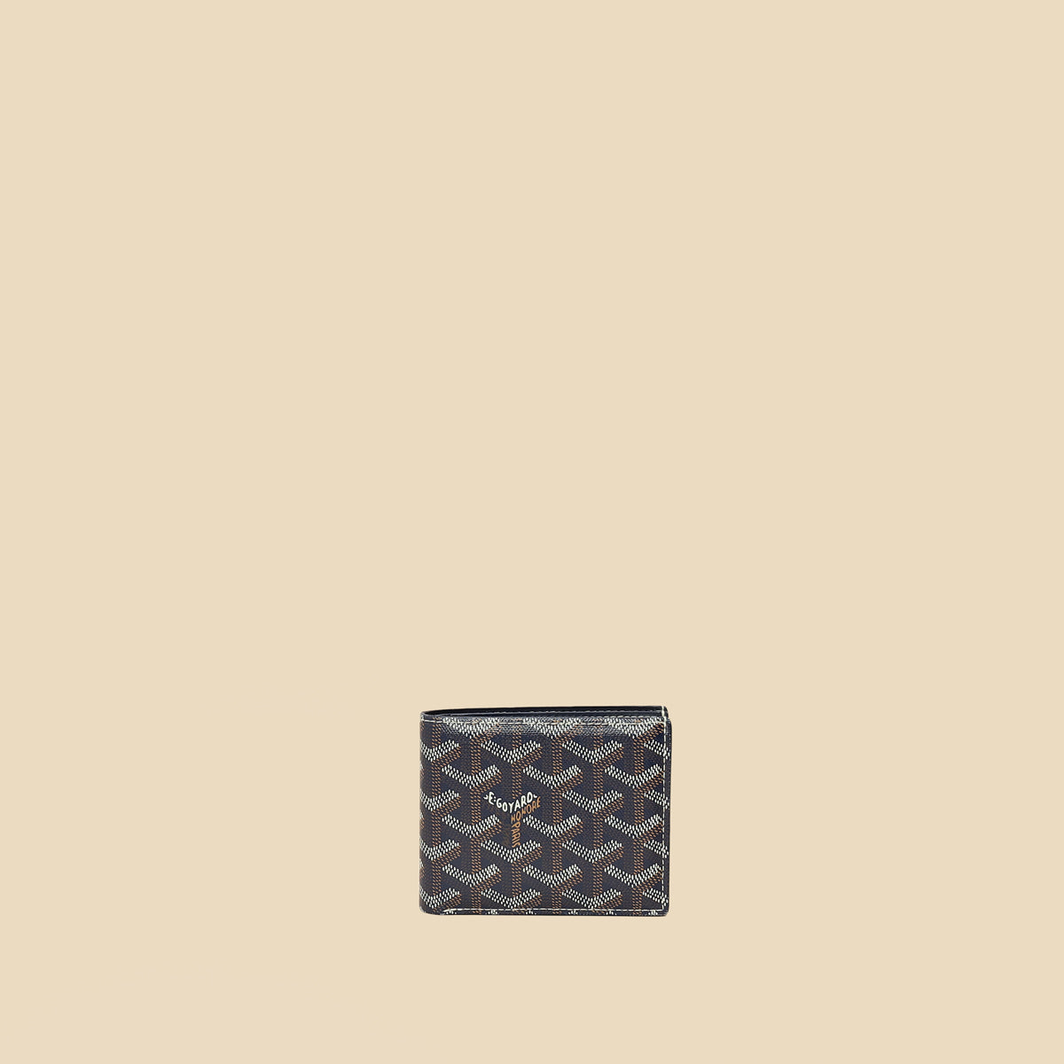 Goyard Navy Goyardine Victoire Wallet