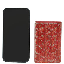 Goyard Red Goyardine Saint-Pierre Card Wallet