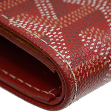 Goyard Red Goyardine Saint-Pierre Card Wallet