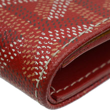 Goyard Red Goyardine Saint-Pierre Card Wallet