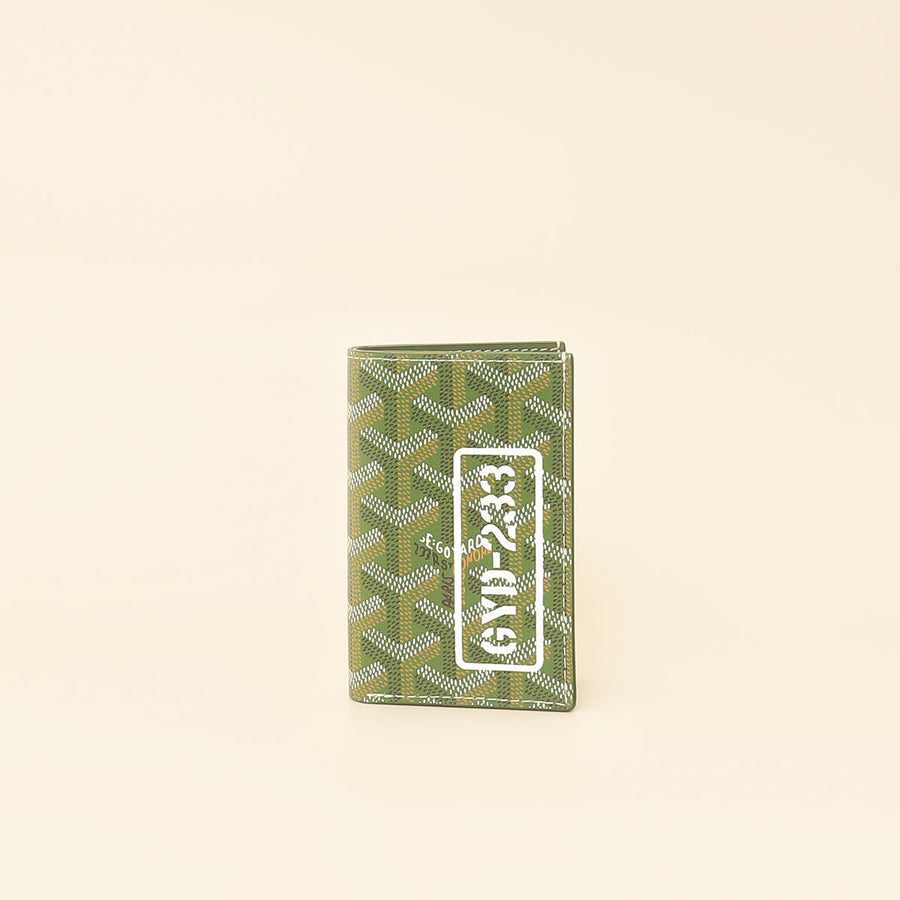 Goyard Kaki L.E 2025 Goyardine Saint-Pierre Card Wallet