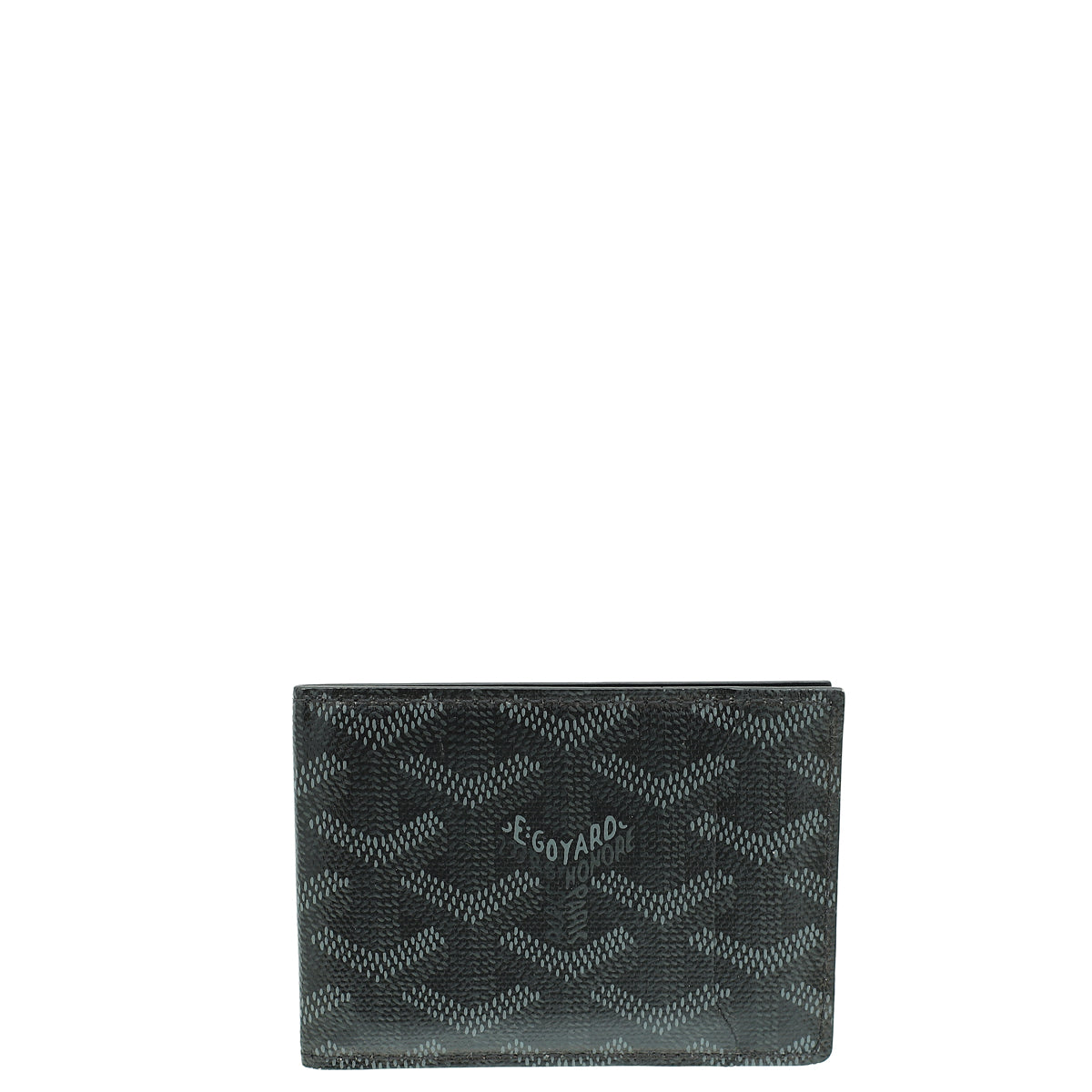 Goyard Black Goyardine Insert Victoire Card Wallet