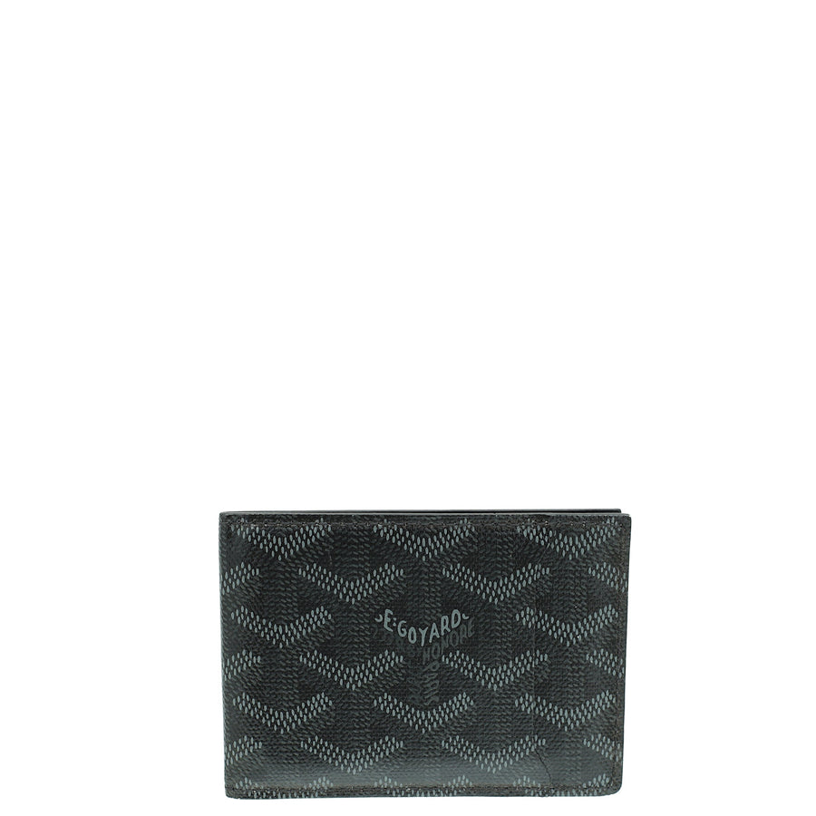 Goyard Black Goyardine Insert Victoire Card Wallet