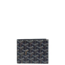 Goyard Navy Blue Goyardine Victoire Wallet
