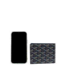 Goyard Navy Blue Goyardine Victoire Wallet