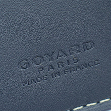 Goyard Navy Blue Goyardine Victoire Wallet