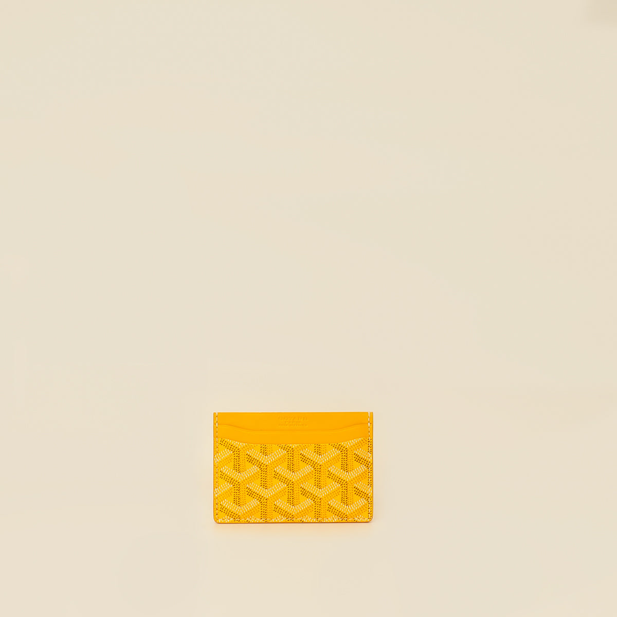 Goyard Yellow Goyardine Saint Sulpice Card Holder