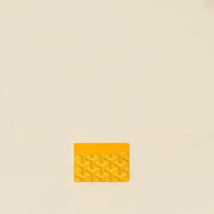 Goyard Yellow Goyardine Saint Sulpice Card Holder